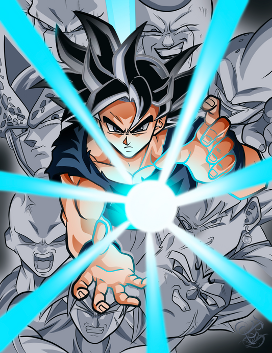 Goku Vs Everyone Poster (12x18)